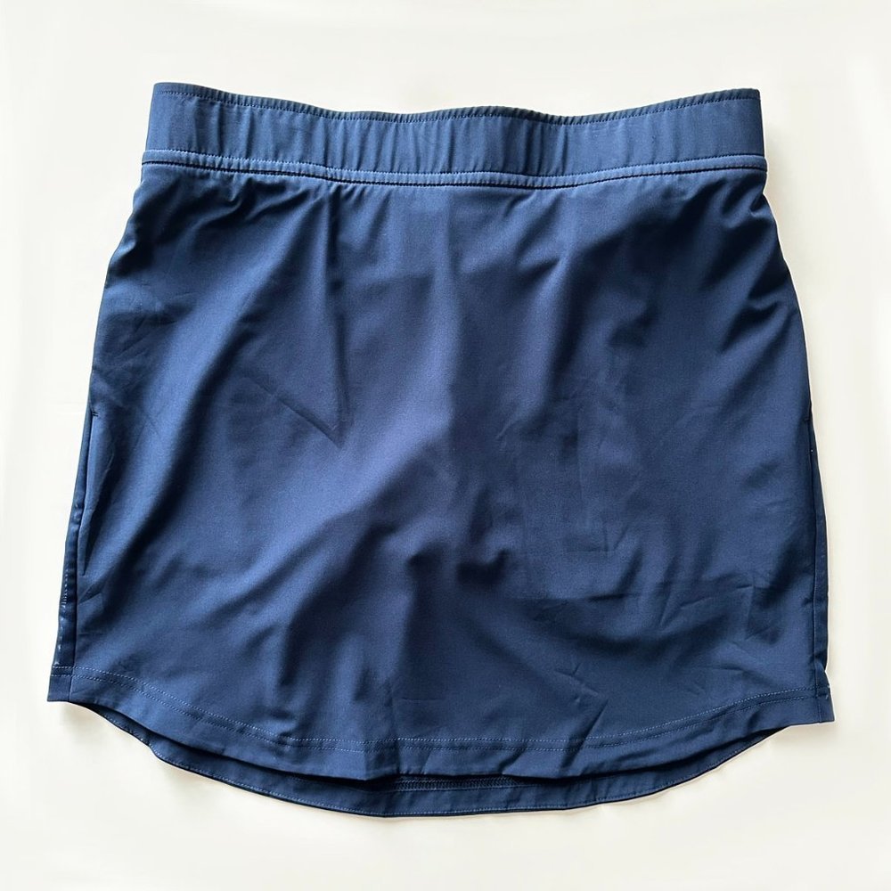 NWOT Eddie Bauer Women's Pull-On Skort Size L with Mesh Inset & Pockets